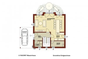 Creativ Sun 132 Erdgeschoss Grundriss 1020x680pxl