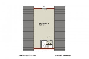 Grundriss: Spitzboden